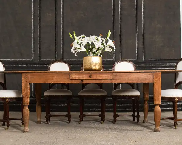 19th Century Set of Six Directoire Style Mahogany Dining Chairs