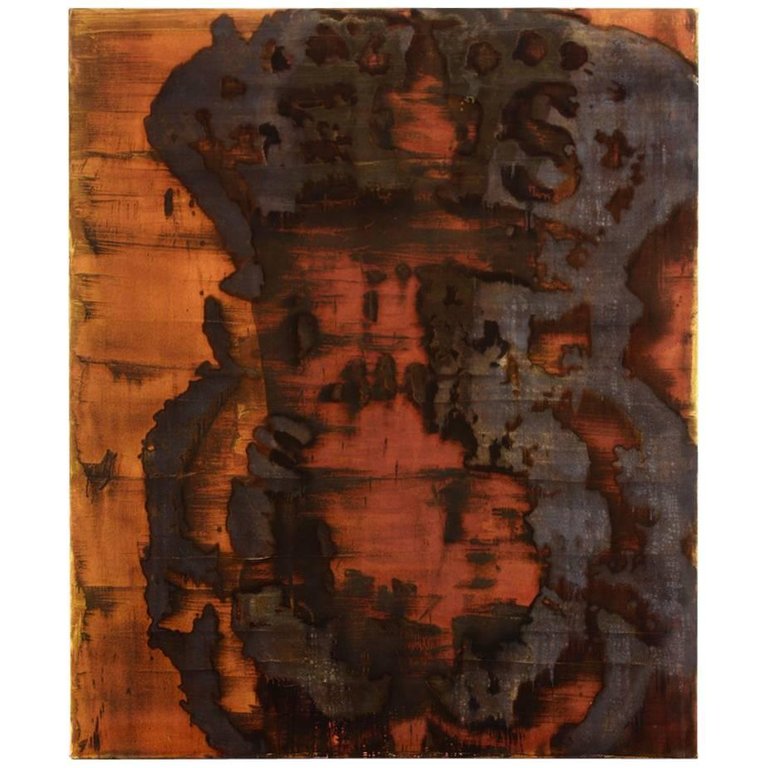 Dirk De Bruycker "Bleeding Icon III" Abstract Painting, 1996