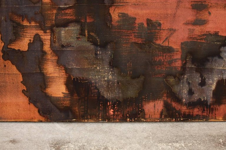 Dirk De Bruycker "Bleeding Icon III" Abstract Painting, 1996