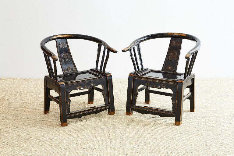 Qing Dynasty Horseshoe Armchairs