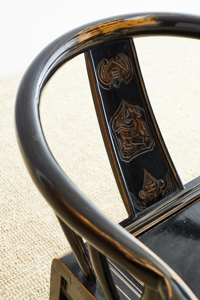 Qing Dynasty Horseshoe Armchairs