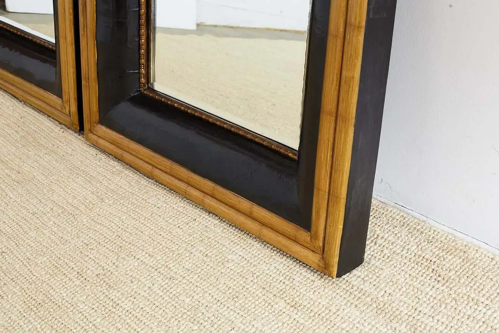 Portuguese Mirror with Faux Bamboo Trim