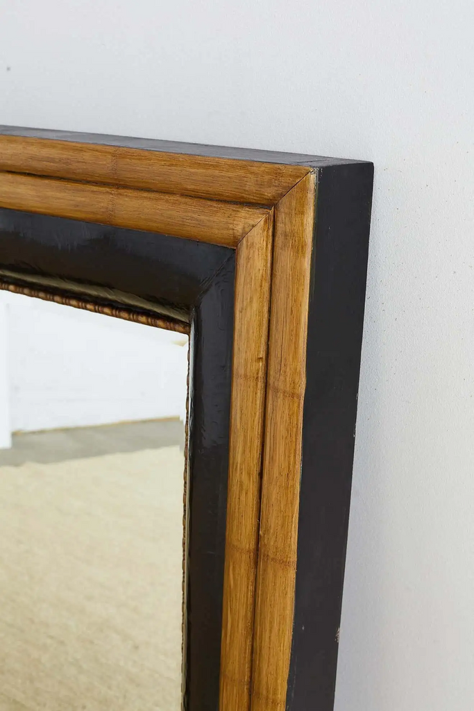 Portuguese Mirror with Faux Bamboo Trim