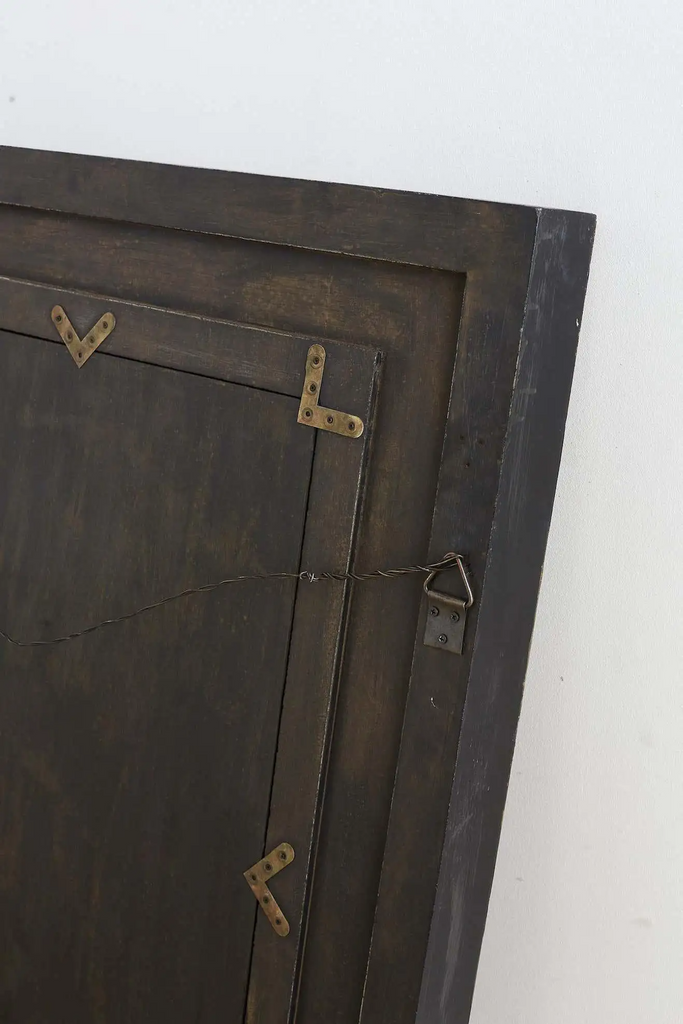 Portuguese Mirror with Faux Bamboo Trim