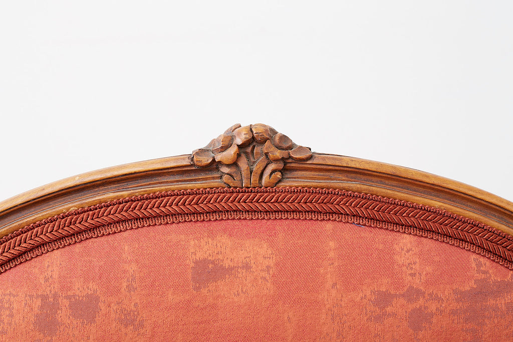Pair of 19th Century Louis XV Carved Walnut Armchairs