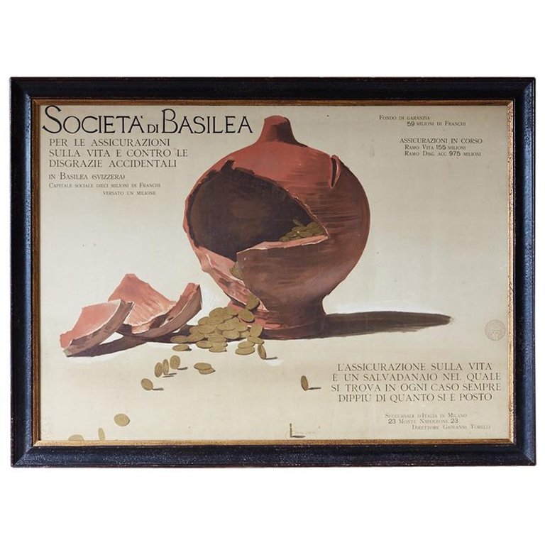 Louis Raemaekers Italian School Socitea di Basilea Print