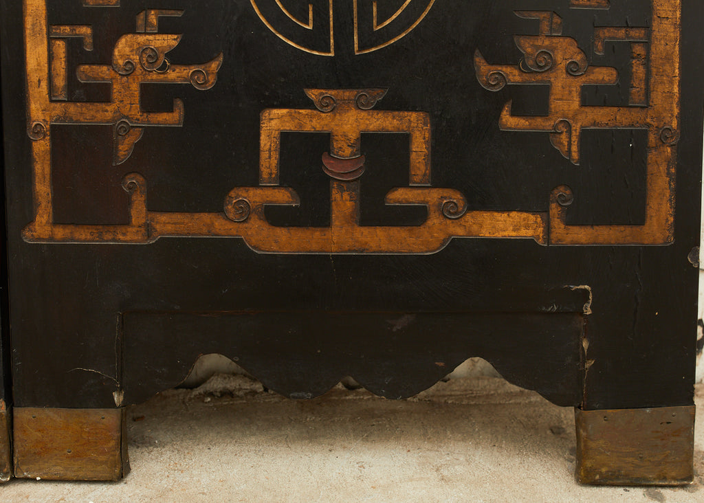 Chinese Qing Twelve Panel Lacquered Coromandel Screen