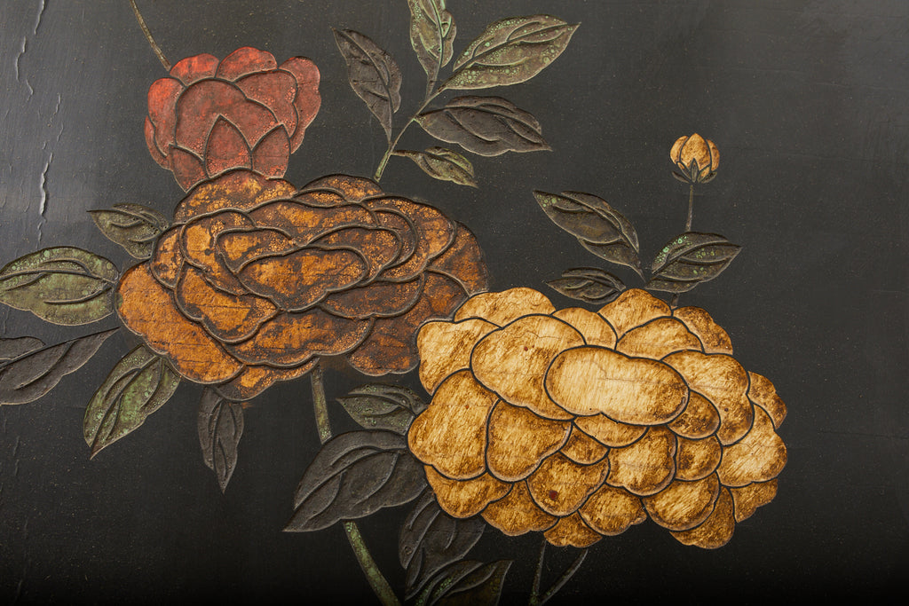 Chinese Qing Twelve Panel Lacquered Coromandel Screen