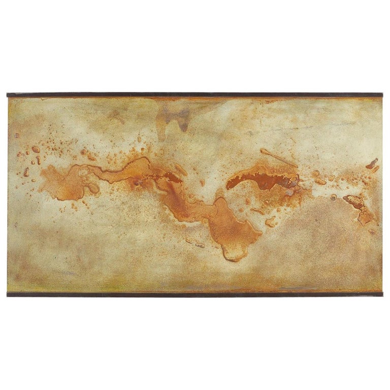 Modern Abstract Painting on Steel