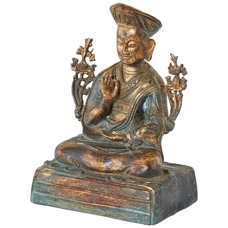 Chinese Ming Style Bronze Metal Seated Buddha