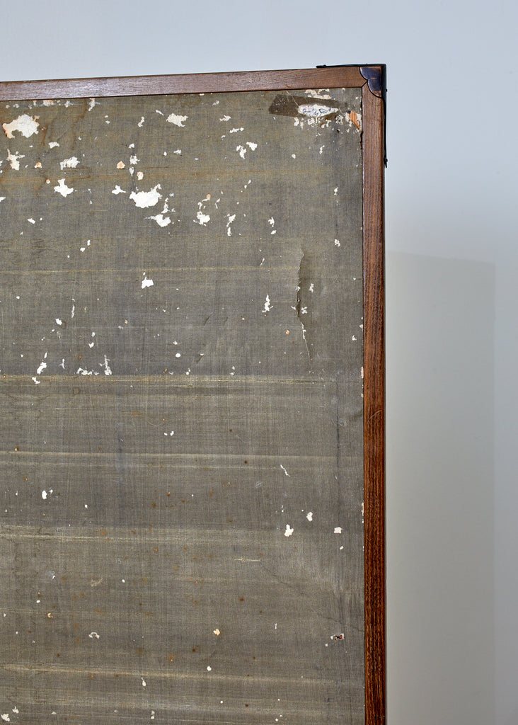 Japanese Six Panel Kano School Winter Landscape Screen