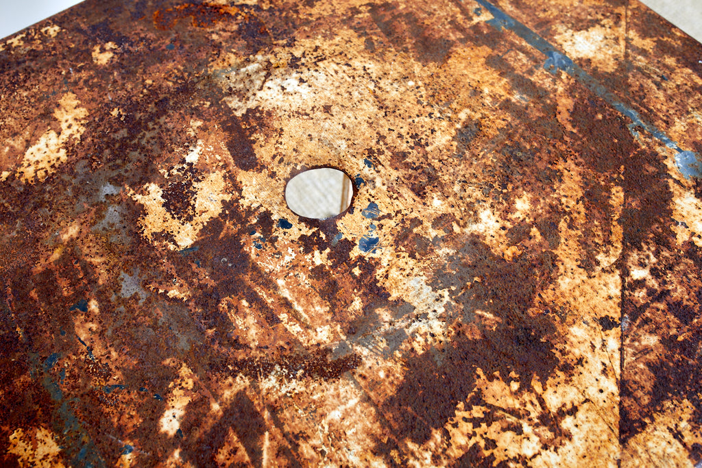 French Industrial Iron Folding Bistro Garden Table