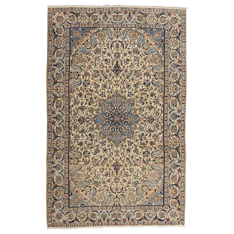 Mid-20th Century Persian Nain Rug