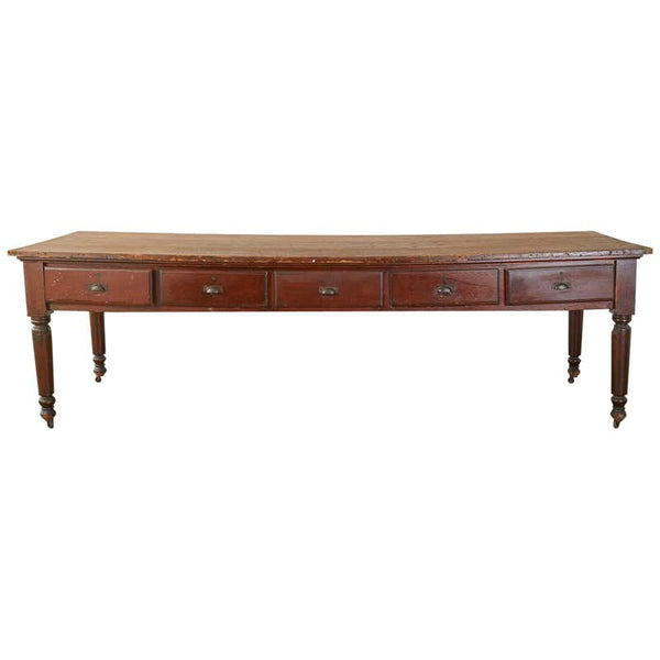 19th Century French Pine Drapers Table Store Display – Erin Lane