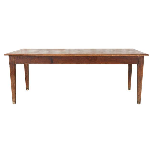 Country French Pine Oak Farmhouse Harvest Dining Table