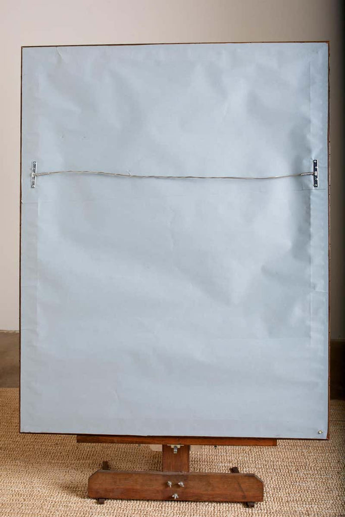 Large Framed Drawing of a Baby Rhino Head