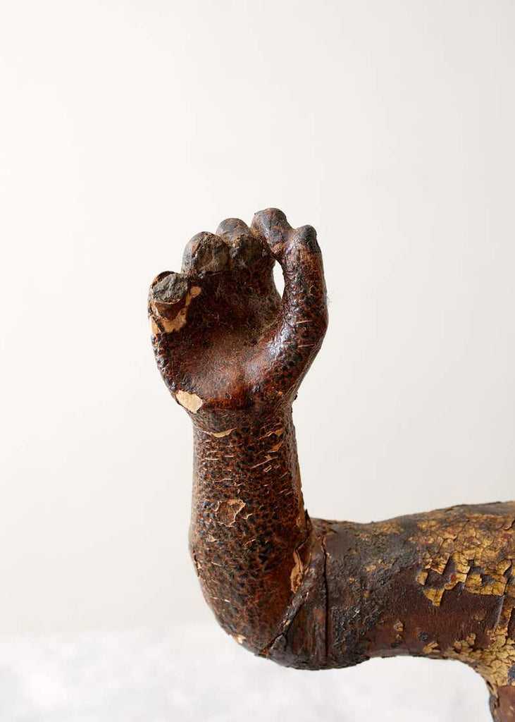 18th Century Italian Carved Santo Boy Sculpture Icon