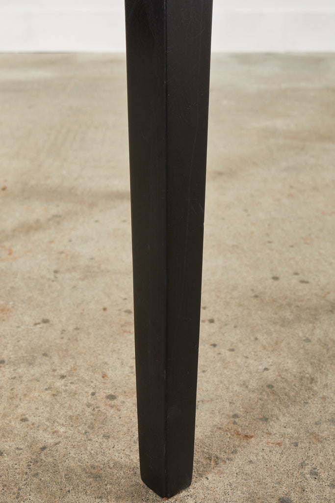 Set of Four Janus Et Cie Edward Lloyd Loom Woven Bartstools