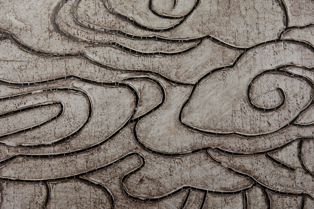 Chinese Export Four Panel Lacquered Coromandel Screen