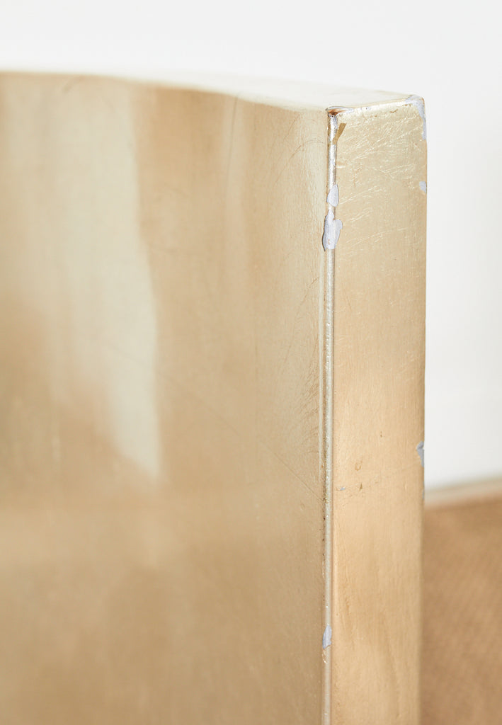 Set of Six Karl Springer JMF Silver Leaf Dining Chairs