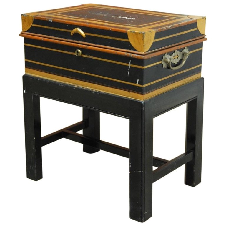 British Colonial Military Officer's Campaign Metal Field Desk