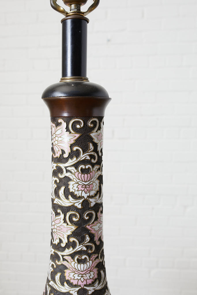 Mid Century Cloisonne Lamp by Wilshire House