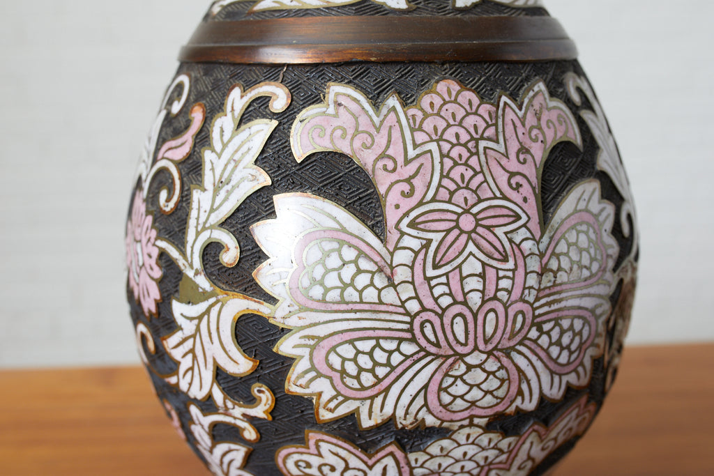 Mid Century Cloisonne Lamp by Wilshire House