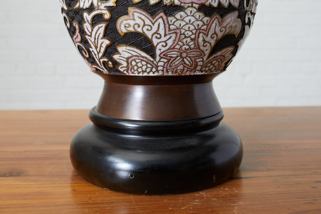 Mid Century Cloisonne Lamp by Wilshire House
