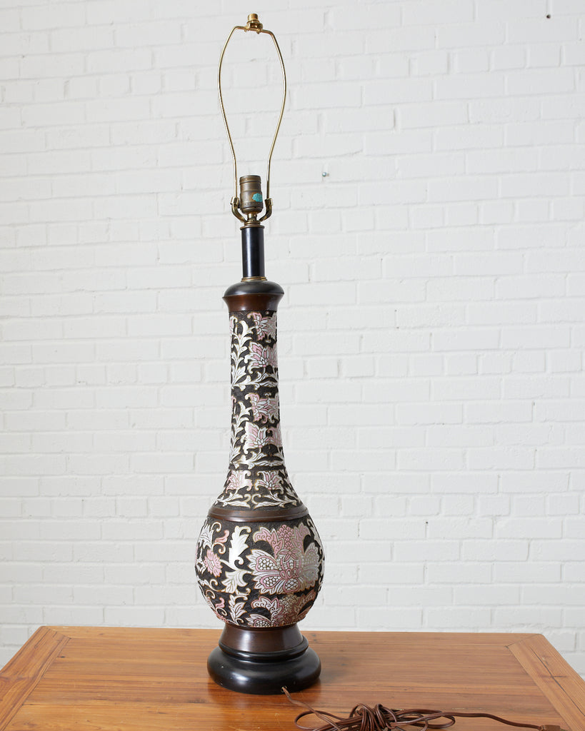 Mid Century Cloisonne Lamp by Wilshire House