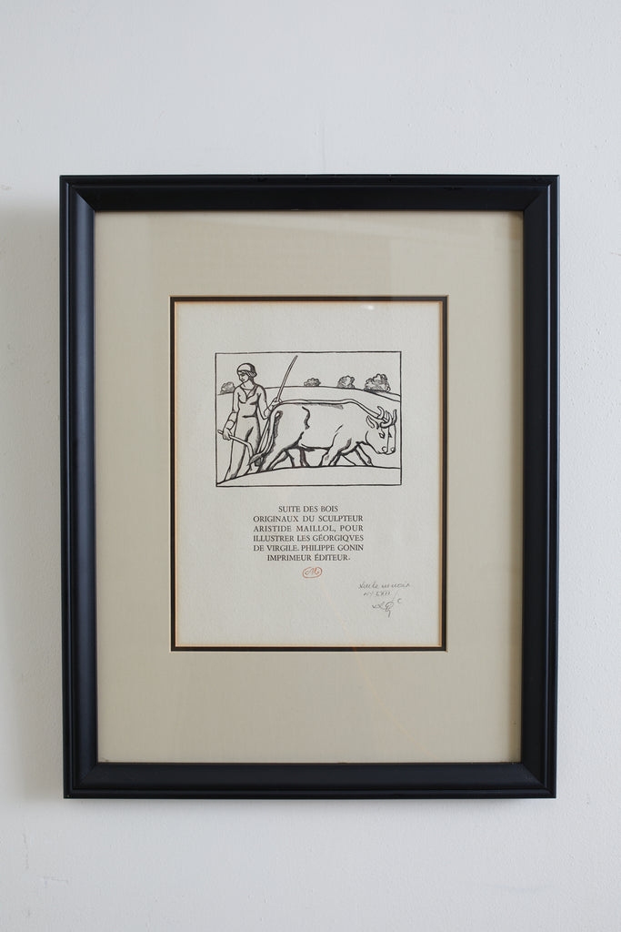 Woodcut Etching from Georgics by Virgil