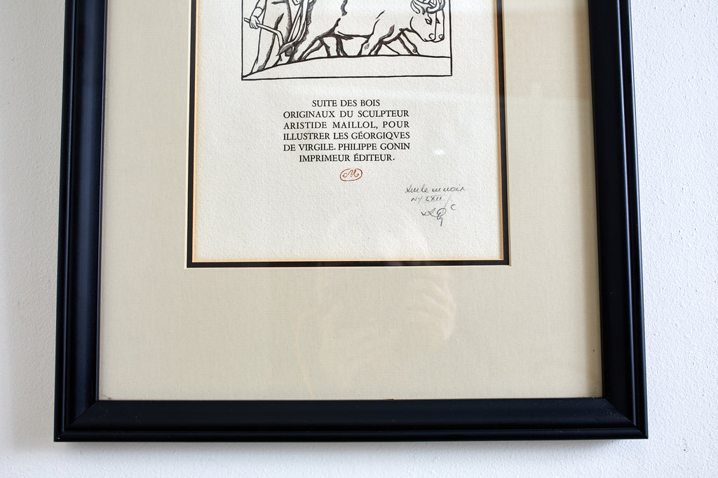 Woodcut Etching from Georgics by Virgil