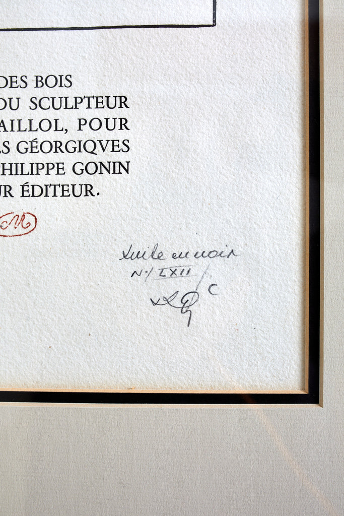 Woodcut Etching from Georgics by Virgil