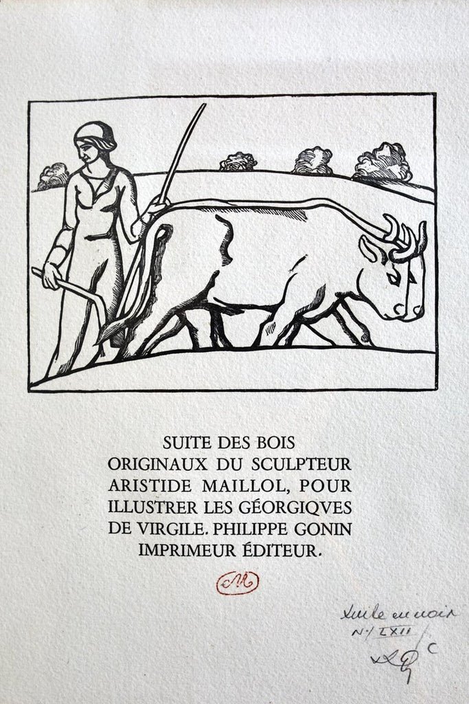 Woodcut Etching from Georgics by Virgil