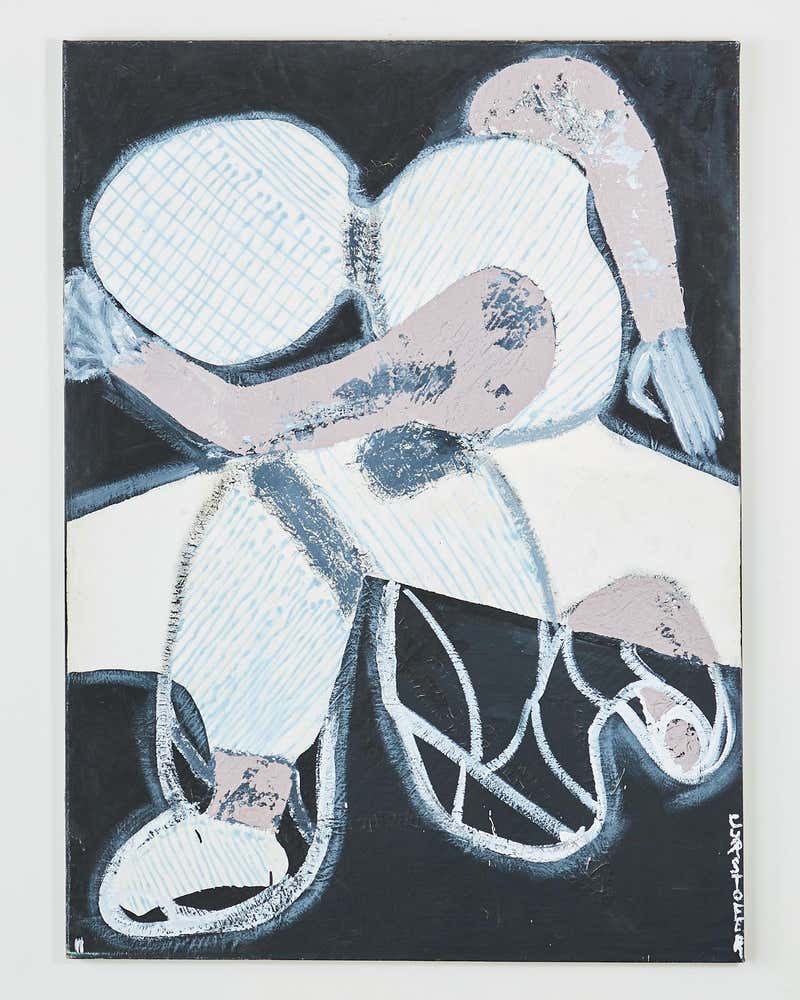 Cyrstofer Abstract Kneeling Figural Painting