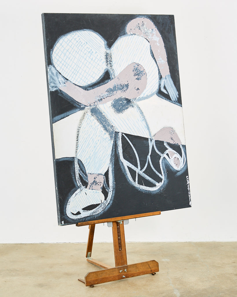 Cyrstofer Abstract Kneeling Figural Painting