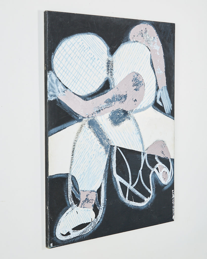 Cyrstofer Abstract Kneeling Figural Painting