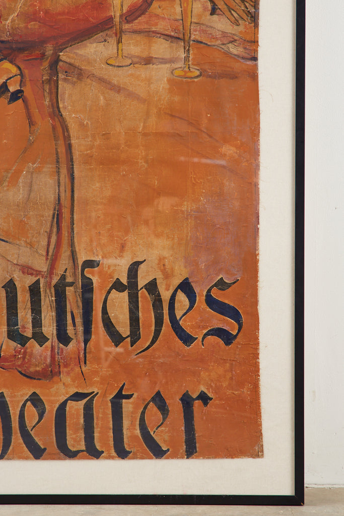 Adolf Munzer Deutsches Theater Poster, 1905