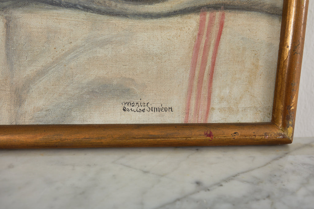 Midcentury French Baroque Style Still Life Pheasant with Cabbage