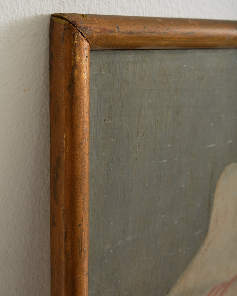 Midcentury French Baroque Style Still Life Pheasant with Cabbage