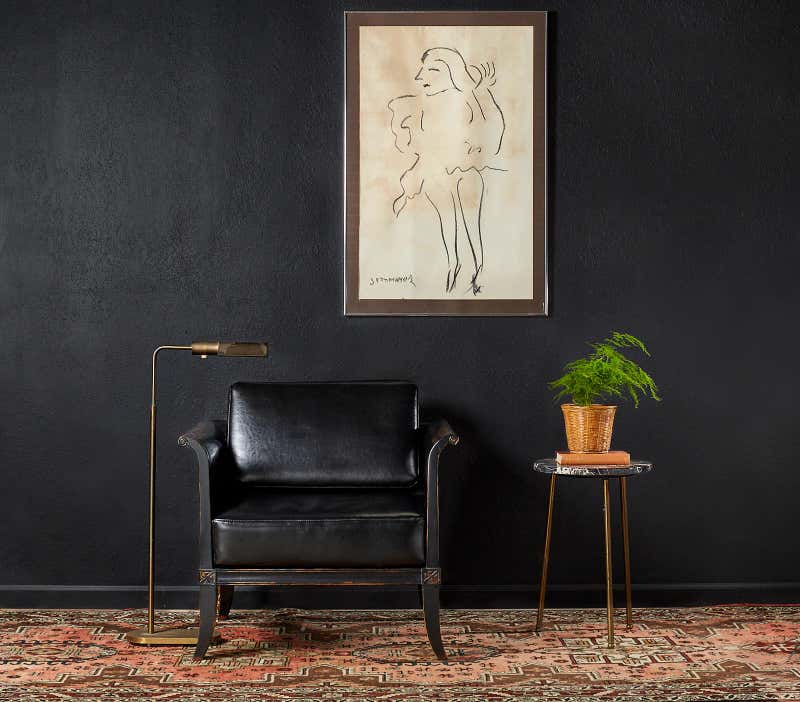 Semi Antique Persian Karajeh Heriz Rug Carpet