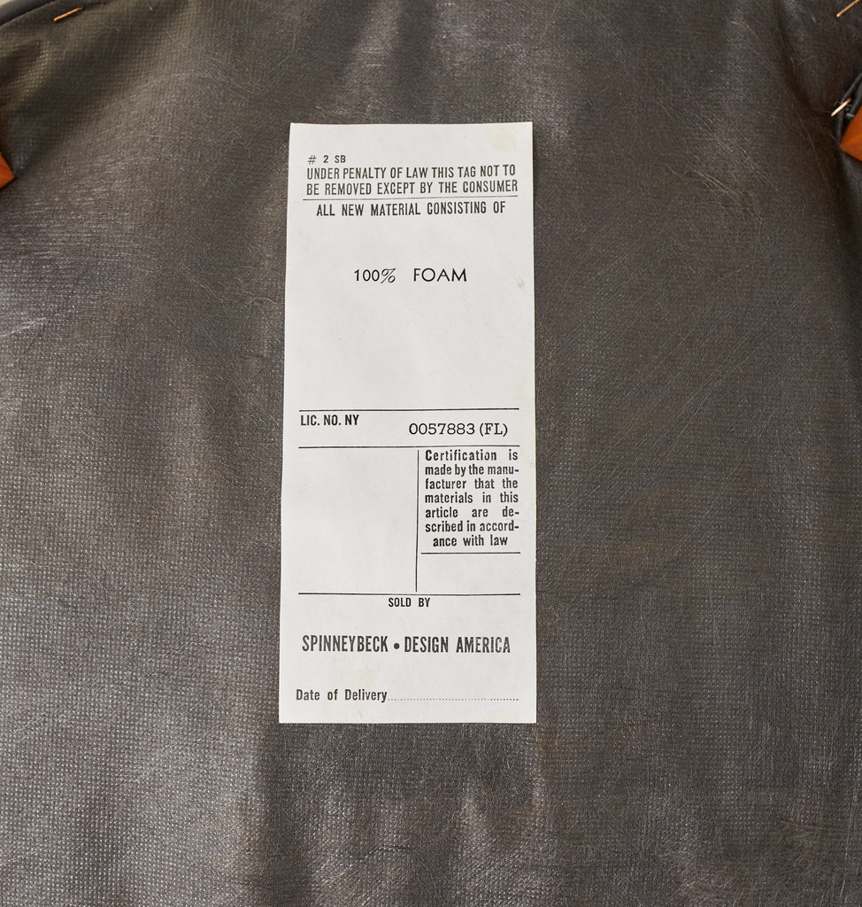 Set of Six Knoll Art Deco Style Leather Dining Armchairs