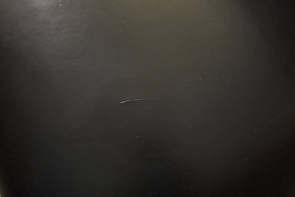 Set of Six Knoll Art Deco Style Leather Dining Armchairs