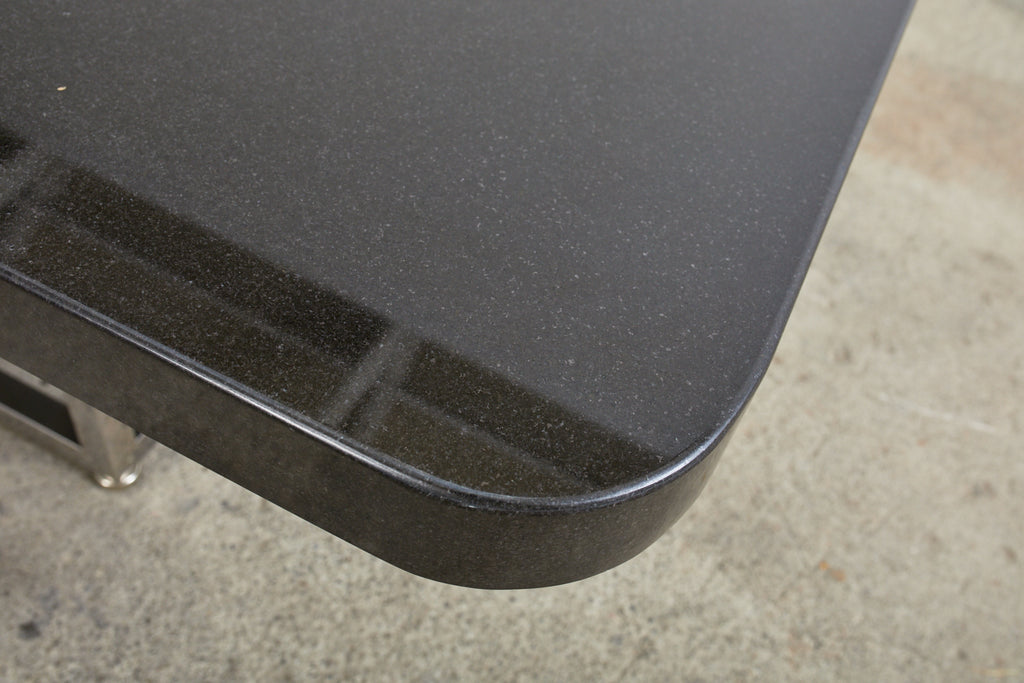 Modern Style Black Granite Coffee Cocktail Table