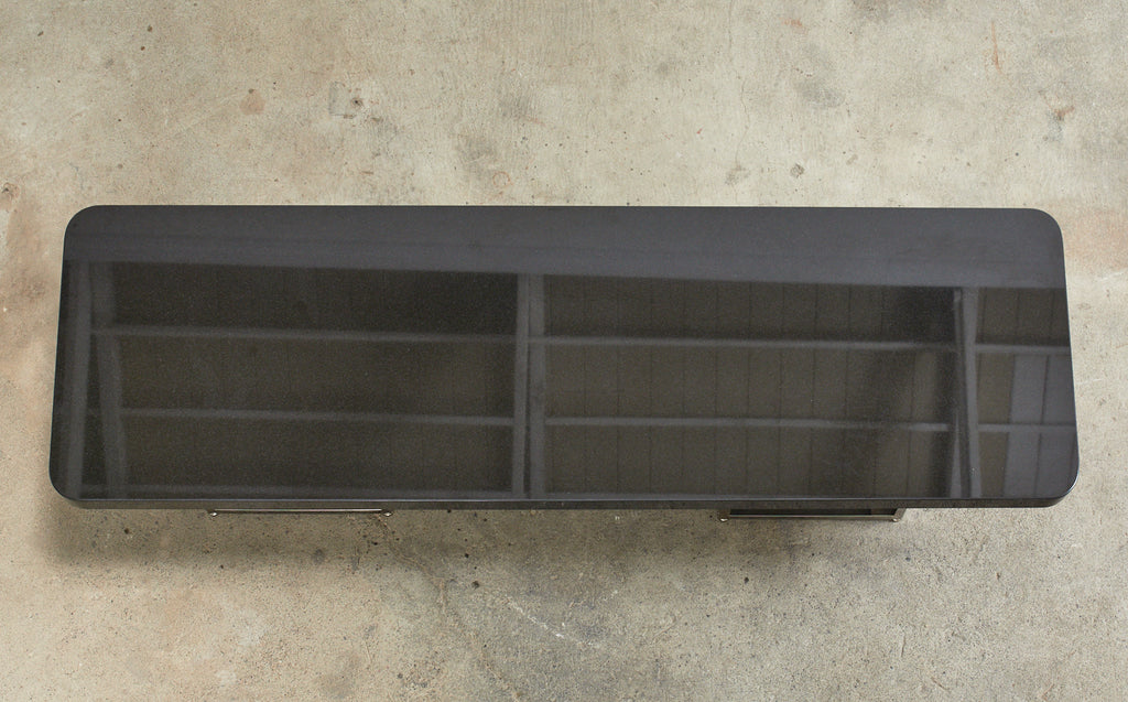 Modern Style Black Granite Coffee Cocktail Table