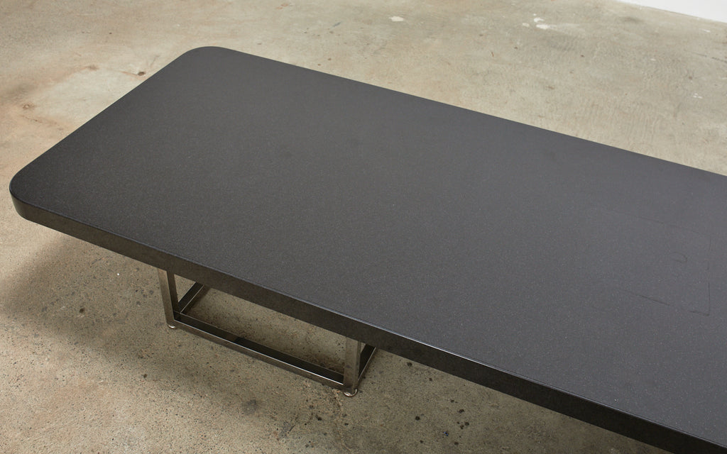Modern Style Black Granite Coffee Cocktail Table