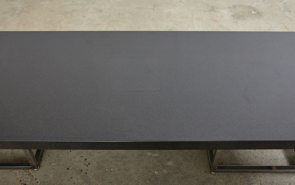 Modern Style Black Granite Coffee Cocktail Table