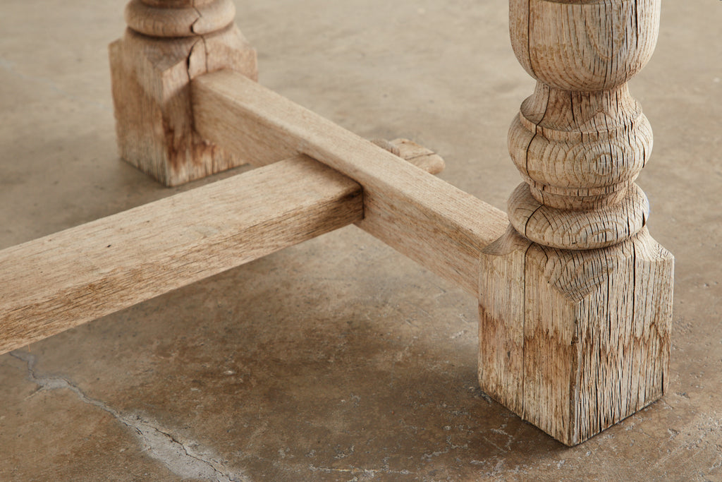 Country French Oak Farmhouse Trestle Dining Table