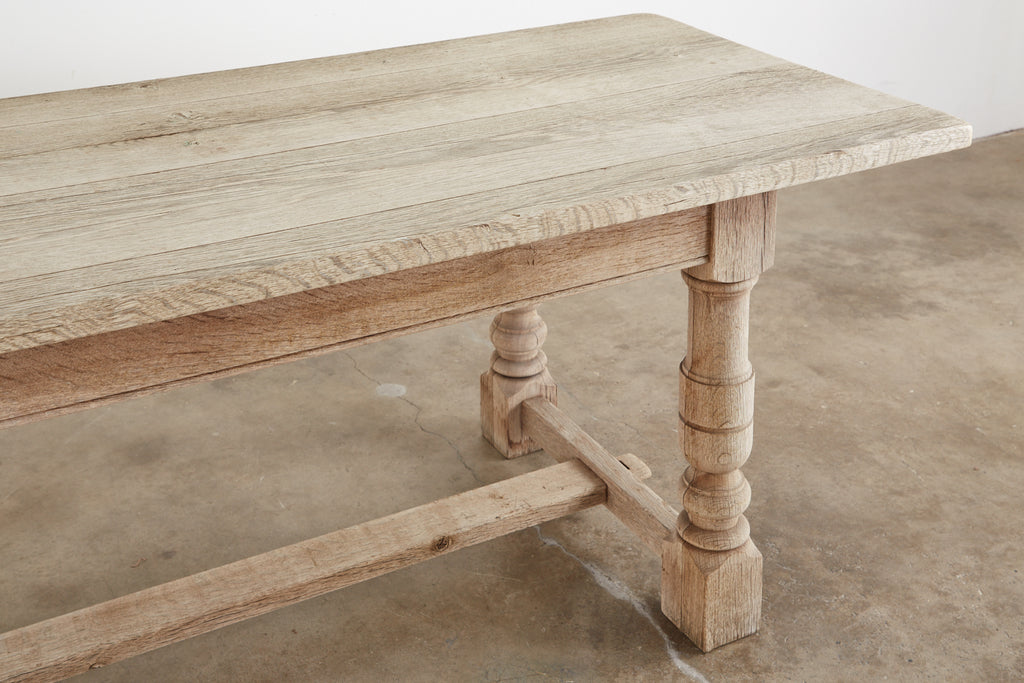 Country French Oak Farmhouse Trestle Dining Table
