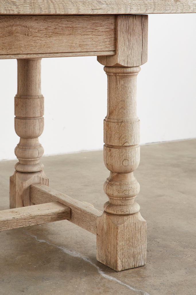 Country French Oak Farmhouse Trestle Dining Table