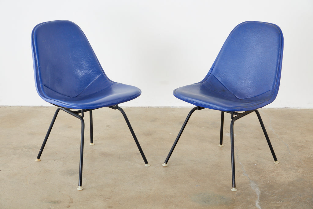 Pair of Eames for Miller MKX Wire Mesh Chairs